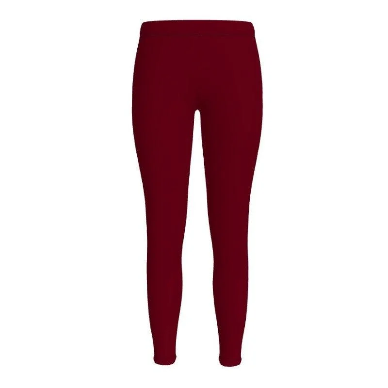 Renai Venetian Red LYCRA® Mid-Rise Leggings Fashionable Sports Leggings