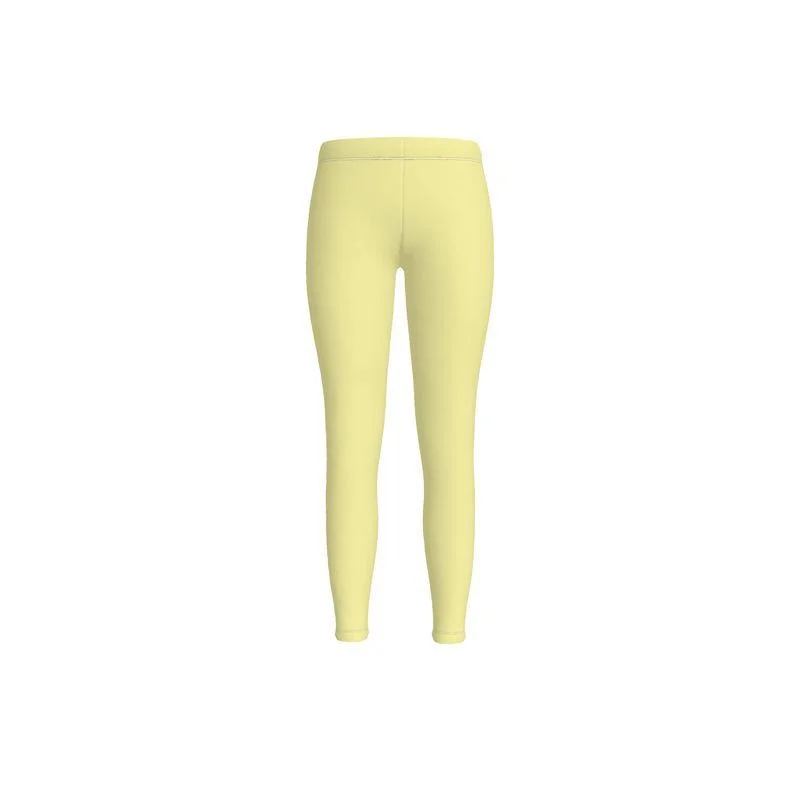 Sechia Drover Yellow LYCRA® Mid-Rise Leggings Comfortable Wide-Band Leggings