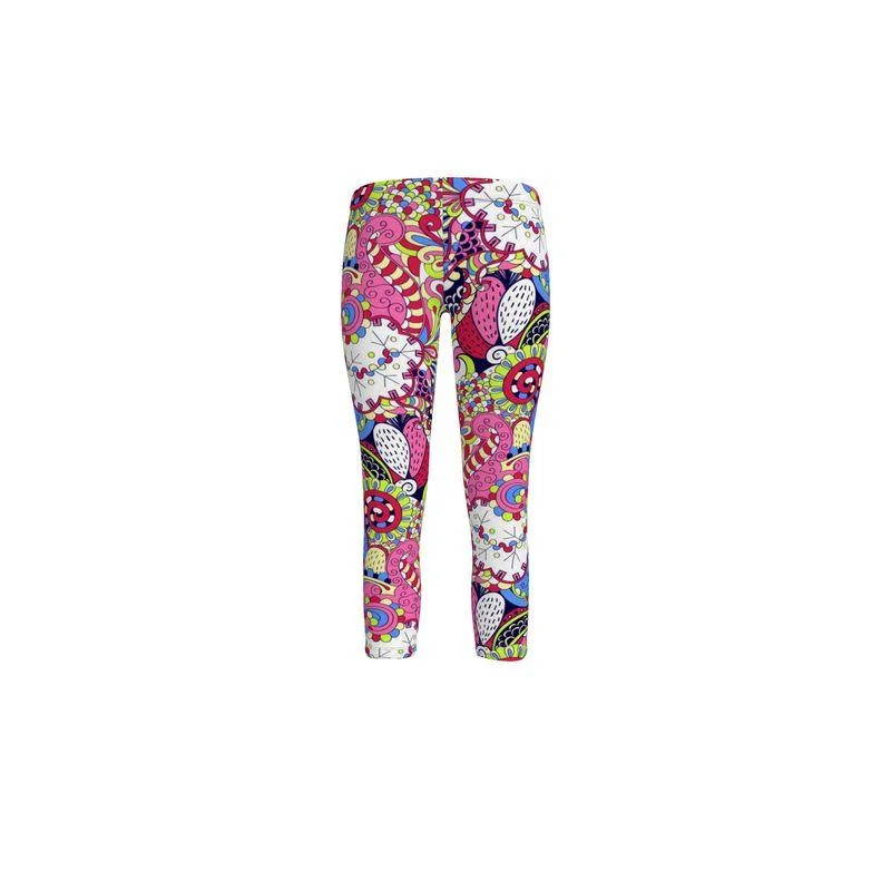 Sechia LYCRA® Capri Mid-Rise Leggings Trendy Cut-Out Activewear Leggings