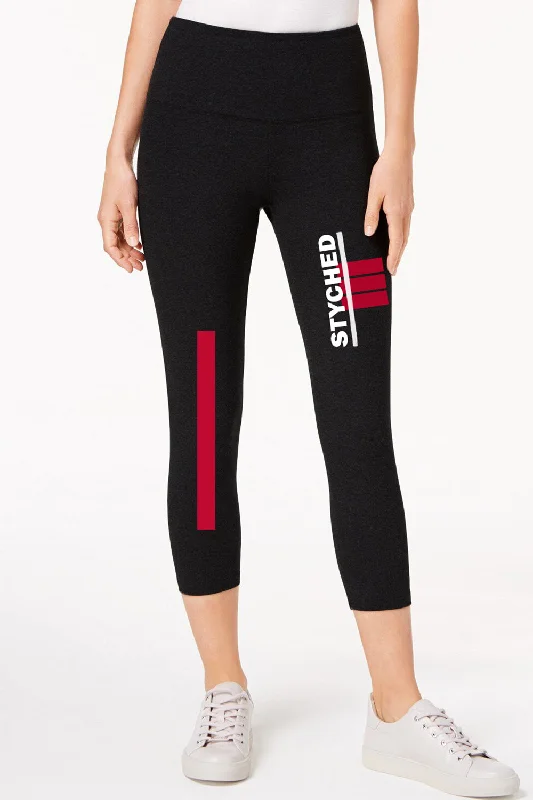 Styched Print Leggings Cozy Yoga Compression Leggings