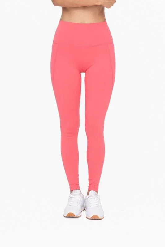 Mono B Tapered Band Essential Solid Highwaist Leggings Trendy Sports Performance Leggings