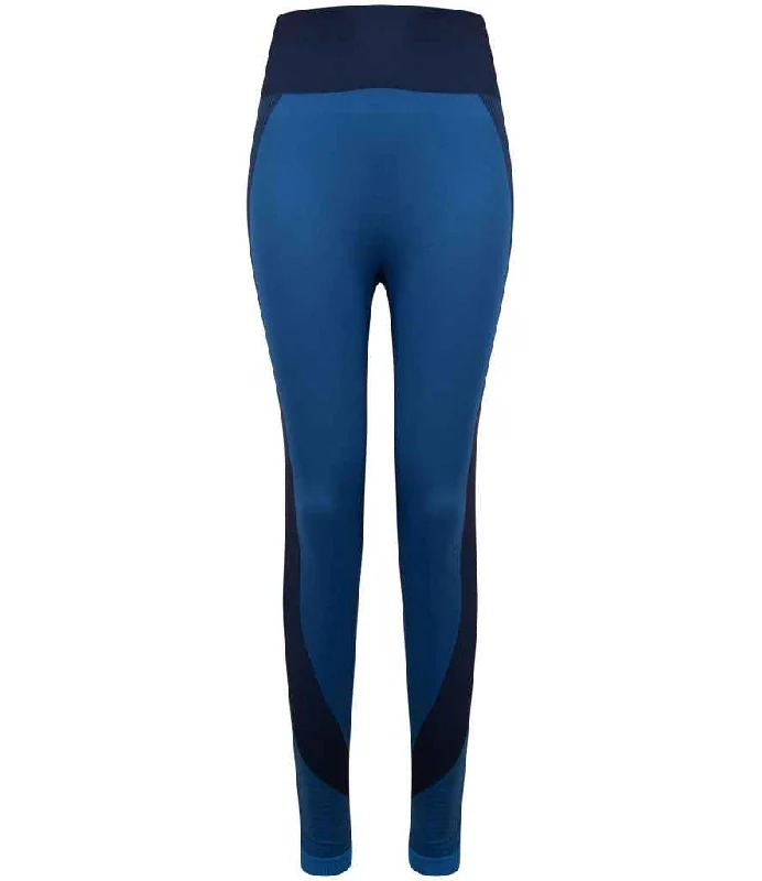 Tombo Women's Seamless Panelled Leggings Fashionable Full-Length Active Leggings