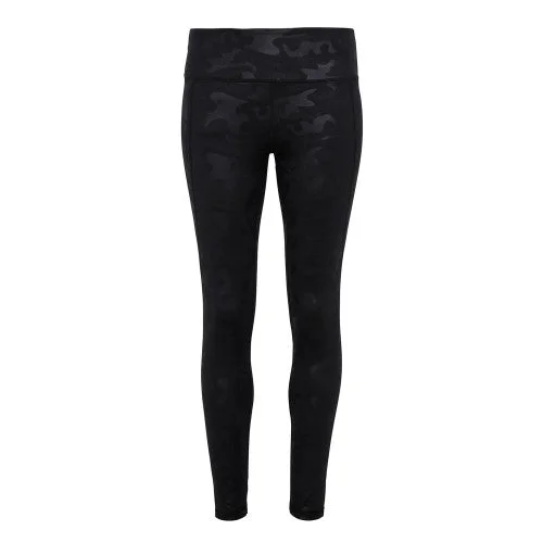 TriDri Womens/Ladies Performance Camo Full-Length Leggings Cozy Textured Workout Leggings TriDri Womens/Ladies Performance Camo Full-Length Leggings Cozy Textured Workout Leggings