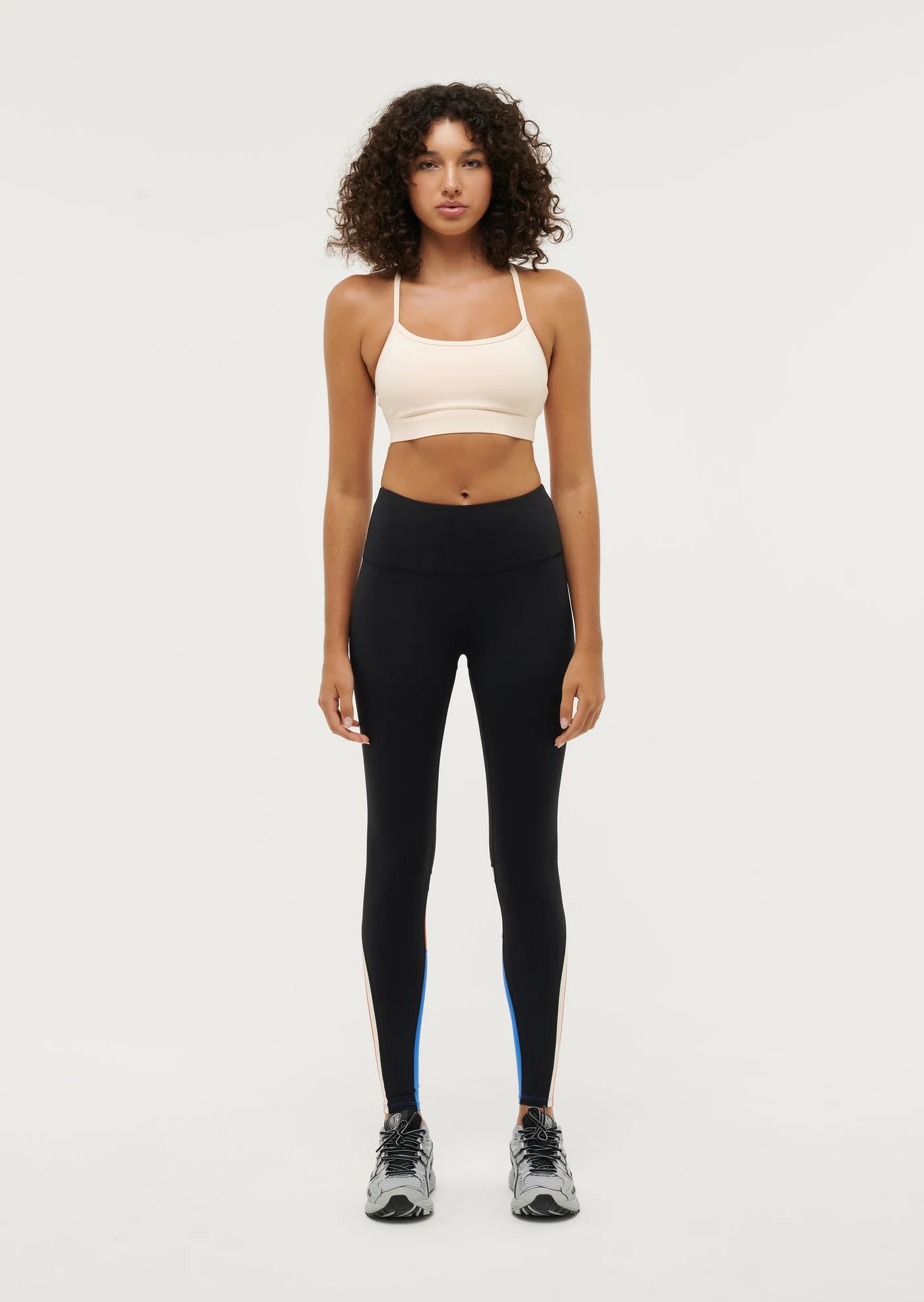 Women's P.E Nation Reaction Time Black Leggings Cozy Full-Length Workout Leggings