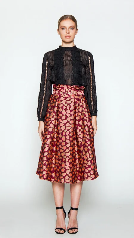 NIGHT AT THE CLUB MIDI SKIRT cashmere skirt soft