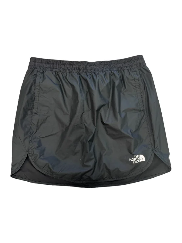 Black Athletic Skirt The North Face, Size L satin skirt smooth