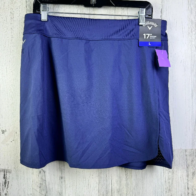 Blue Athletic Skirt Callaway, Size L chiffon skirt airy