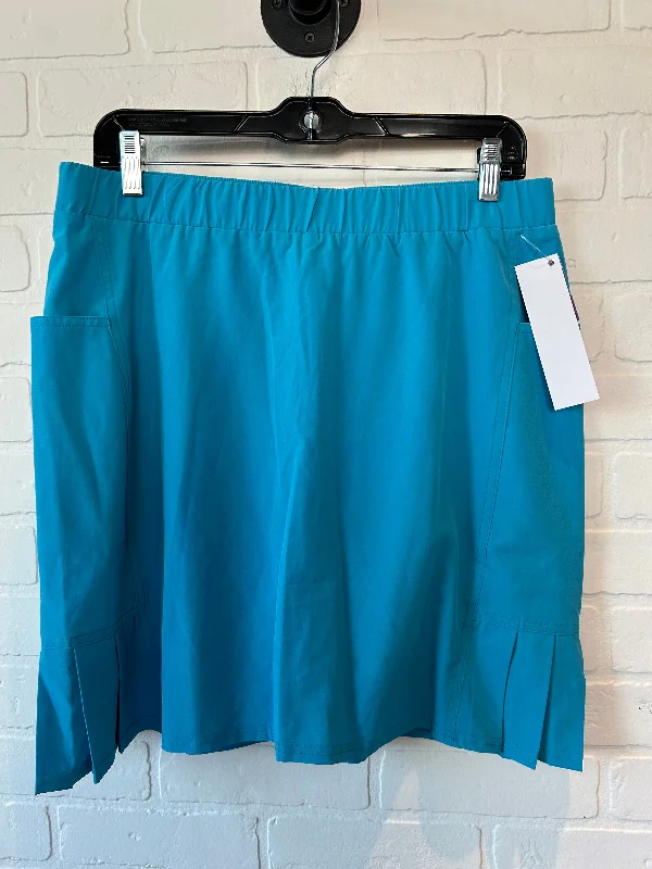 Blue Athletic Skirt Chicos, Size 6 midi skirt versatile