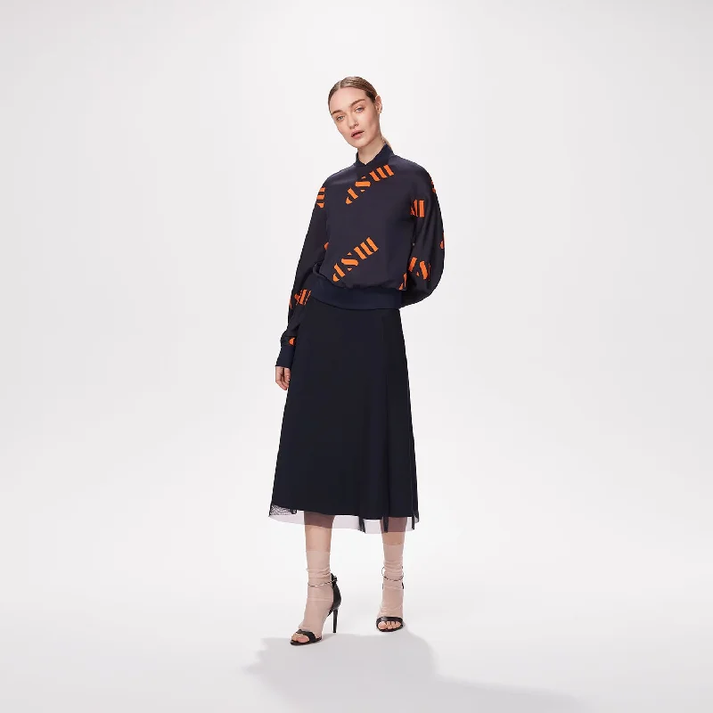 FANGELINA | Skirt silk skirt lustrous