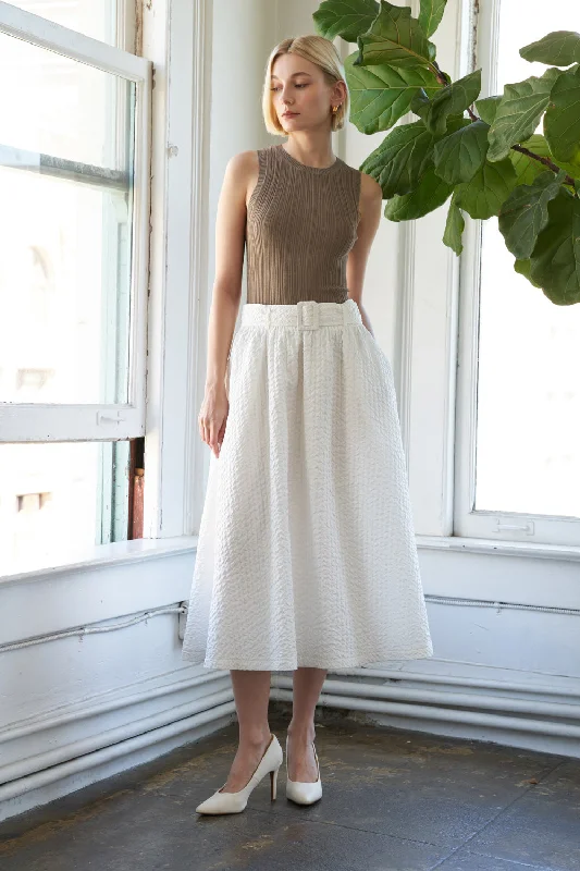 TALK TO THE SAND WOVEN MIDI SKIRT tulle skirt dreamy
