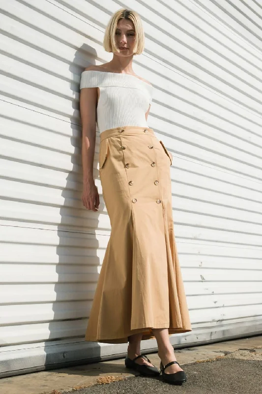 SPEAK NOW WOVEN MIDI SKIRT silk skirt luxurious