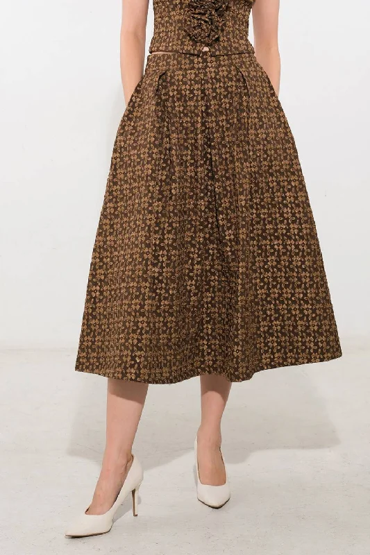 UPGRADED EVENT WOVEN MIDI SKIRT tulle skirt dreamy