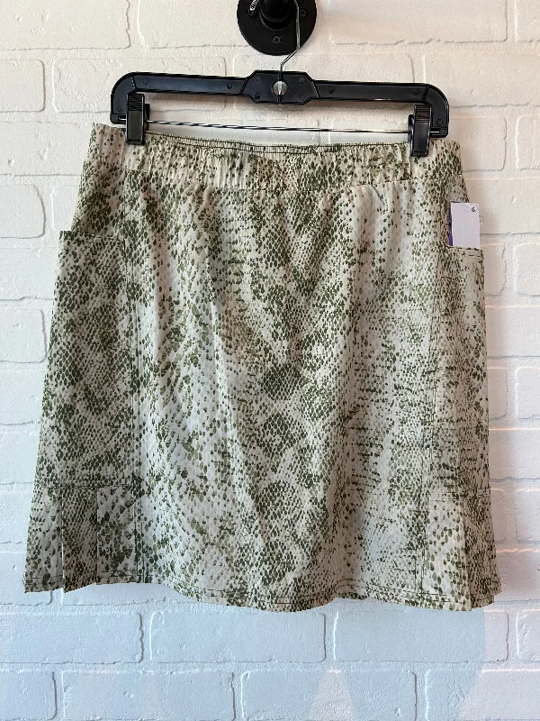 Green Athletic Skirt Chicos, Size 4 denim skirt classic
