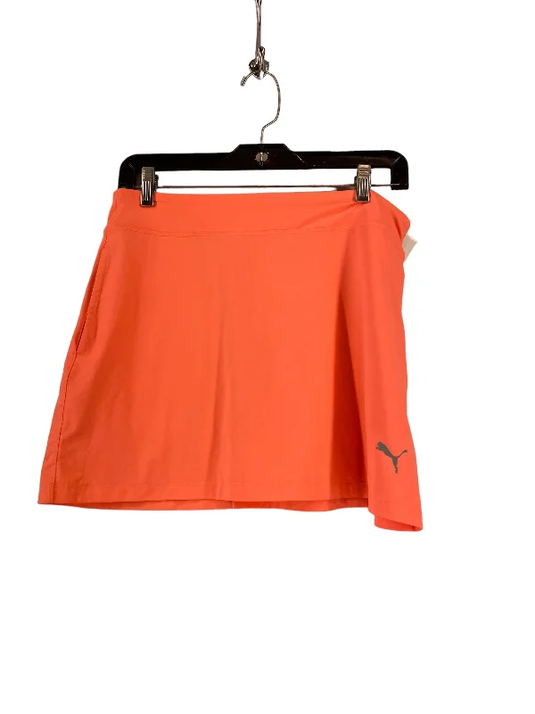 Orange Athletic Skirt Puma, Size S slim fit skirt