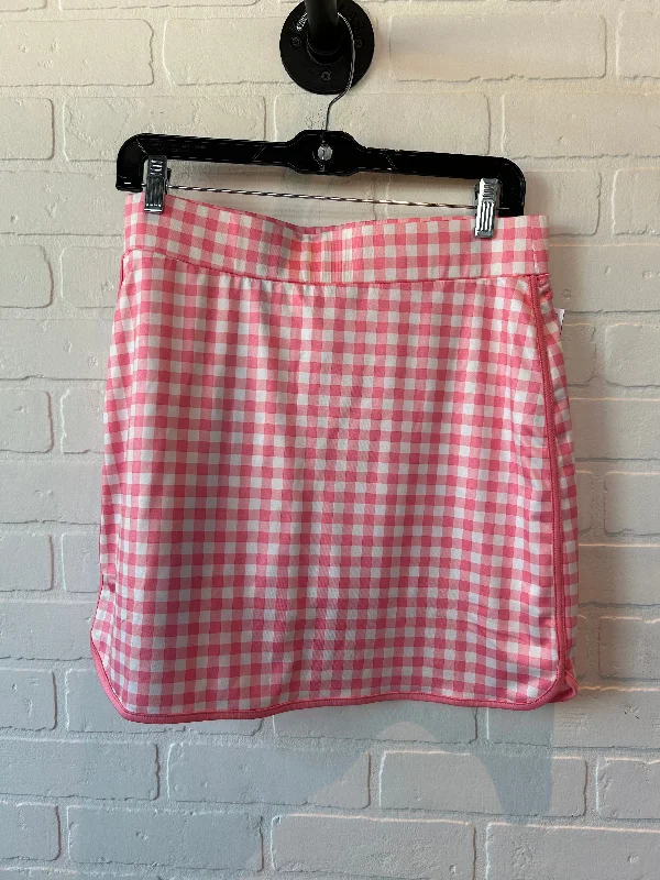 Pink & White Athletic Skirt J. Crew, Size 8 chiffon skirt floaty