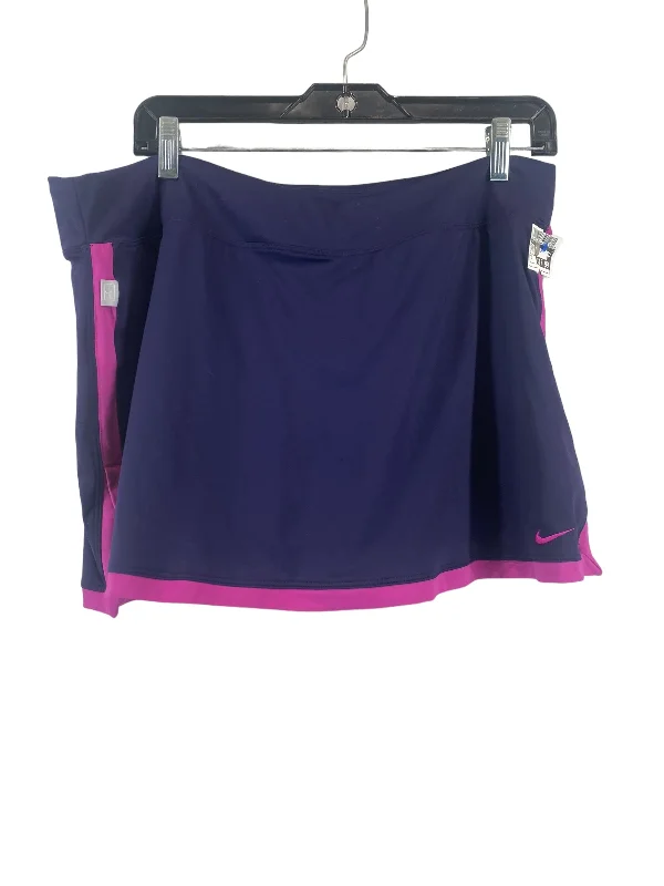 Purple Athletic Skirt Nike, Size Xl chiffon skirt flowing