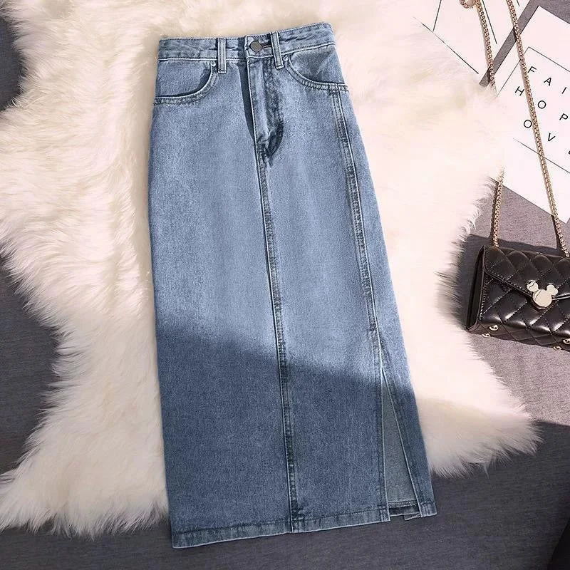 Rubello Maxi Statement Denim Skirt mini skirt trendy