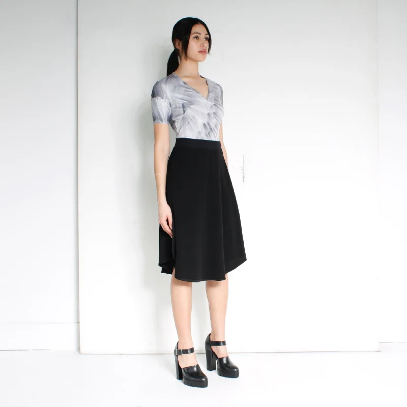 SERCANTOUR | Skirt flowy skirt hem