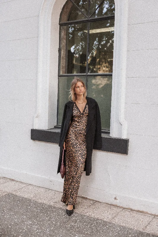 Velman Skirt - Leopard denim skirt stylish