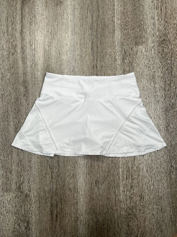White Athletic Skirt Mondetta, Size M ribbed skirt waist