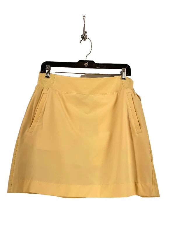 Yellow Athletic Skirt Members Mark, Size L velvet skirt plush