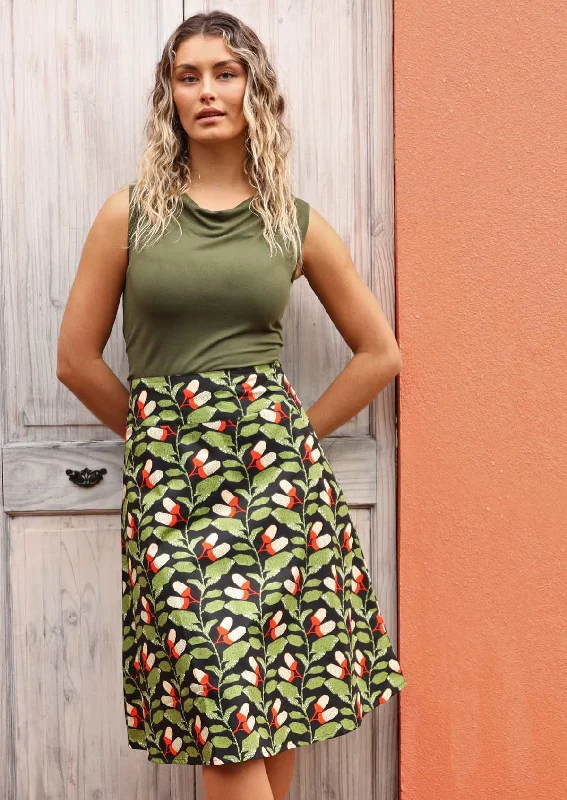 Zarah Skirt Oak cashmere skirt fine