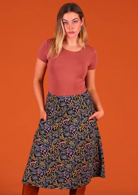 Zarah Skirt Twilight velvet skirt luxury