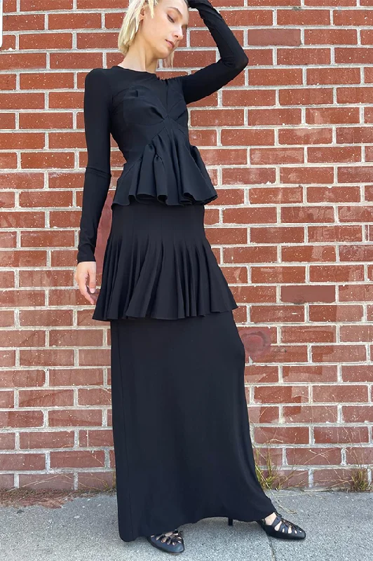 Klein Layered Skirt in Black