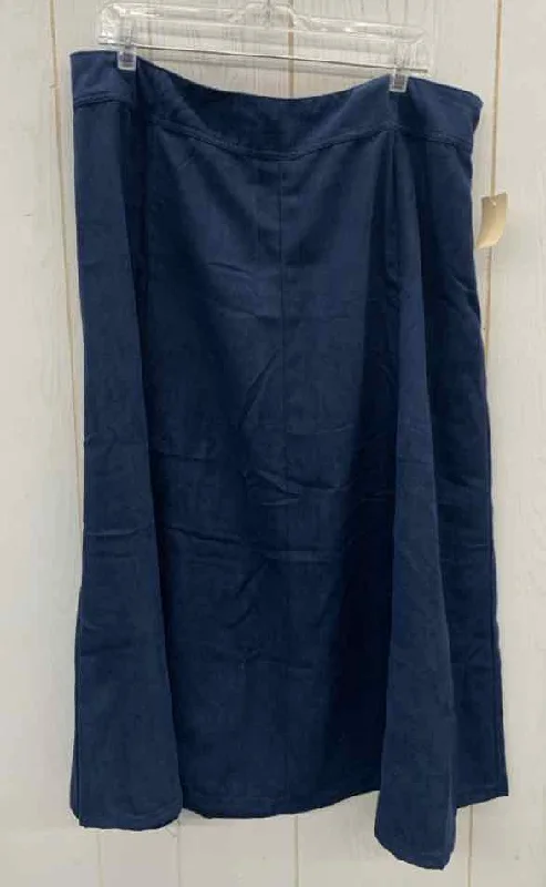 Norton McNaughton Navy Womens Size 20W Skirt