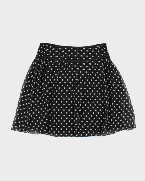 Ralph Lauren Polka Dot Silk Skirt - L