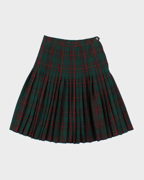 Vintage Highland Queen Wool Plaid Skirt - XS