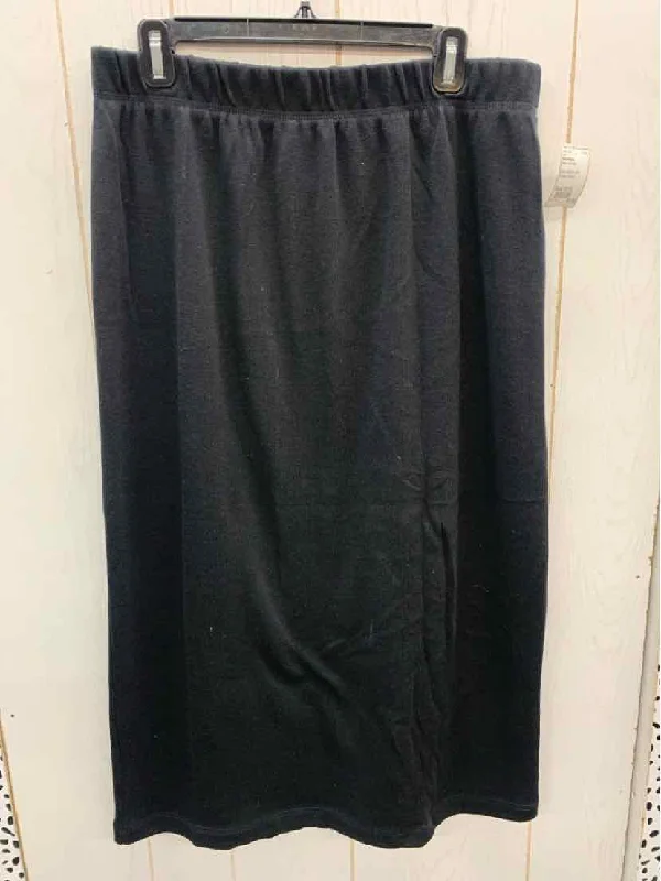 Worthington Black Womens Size 12/14 Skirt