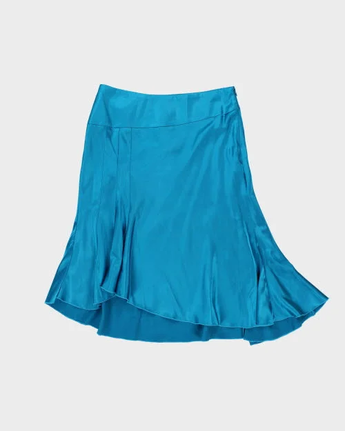 Y2k 00s Le Chateau Satin Skirt - M