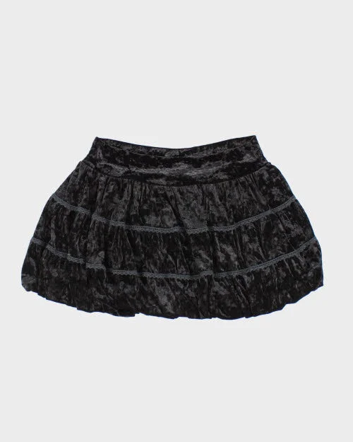 Y2k 00s Urban Behaviour Velvet Bubble Skirt - L