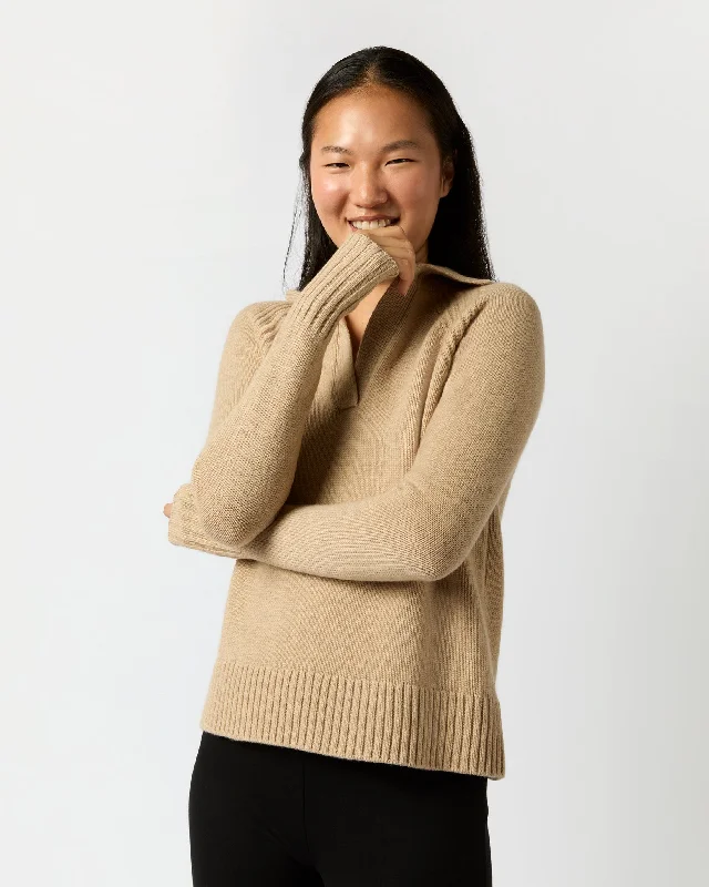 Blaire Johnny Collar Jersey Sweater Hooded Sweater Collared Sweater Shawl Collar