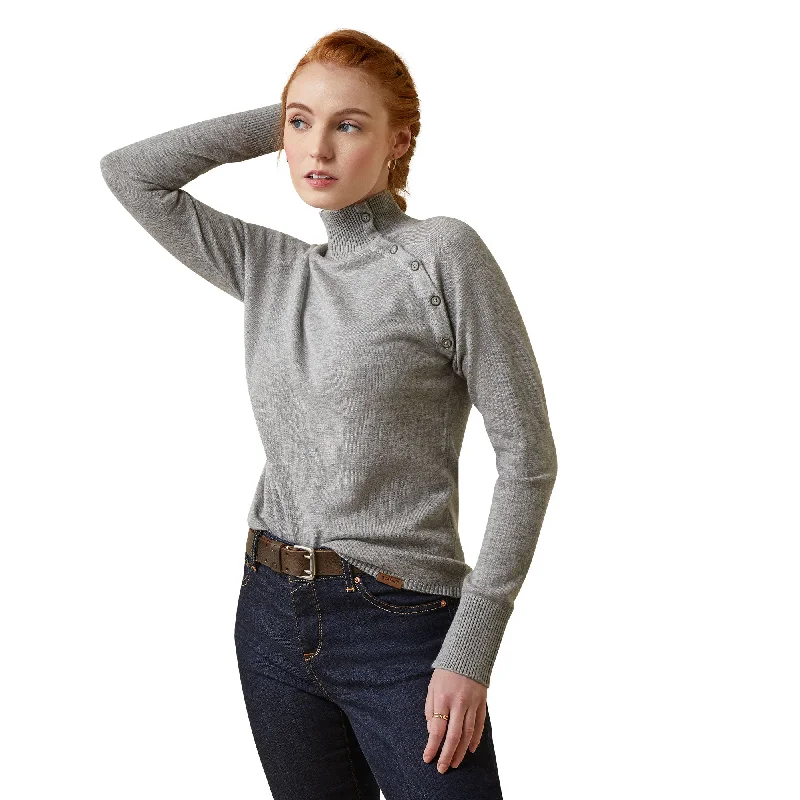 Ariat Ladies Half Moon Bay Sweater Plaid Sweater Polka Dot Checkered