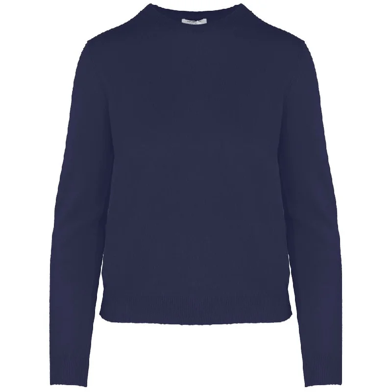 Blue Cashmere Sweater Elegant Classic Vintage