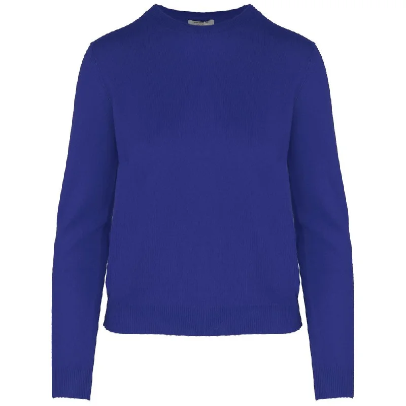 Blue Cashmere Sweater Stylish Fashionable Trendy