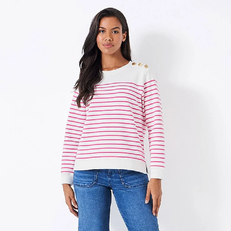 Crew Ladies Nautical Sweater Beaded Sweater Sequined Faux Fur