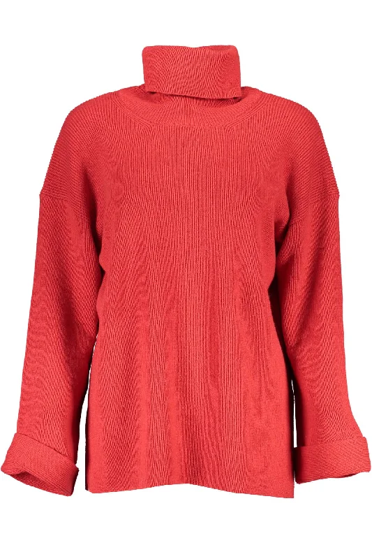 Elegant High Collar Wool Blend Sweater Slim Fit Regular Fit Oversized
