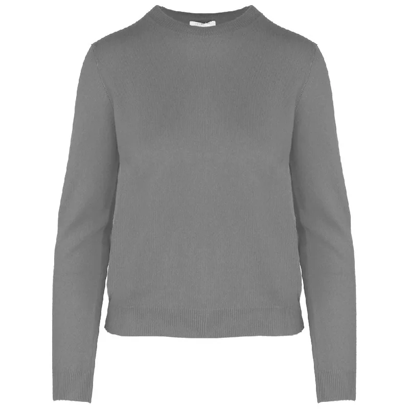 Gray Cashmere Sweater Transparent Opaque Sheer