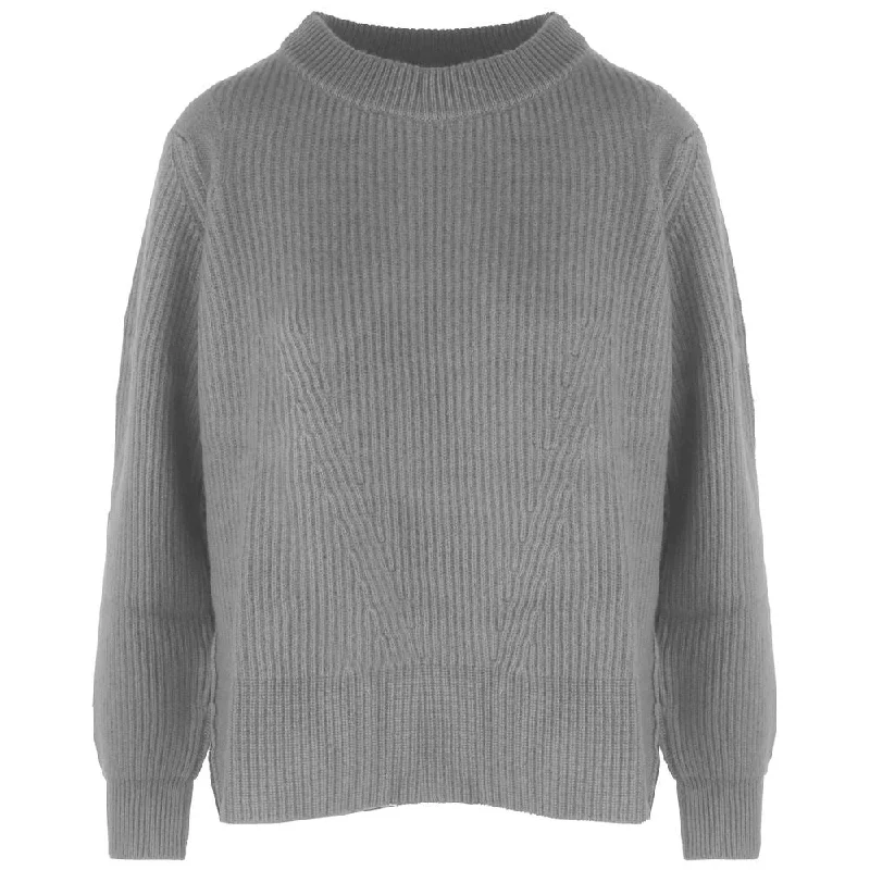 Gray Cashmere Sweater Iron Safe Non-Iron Wrinkle Free