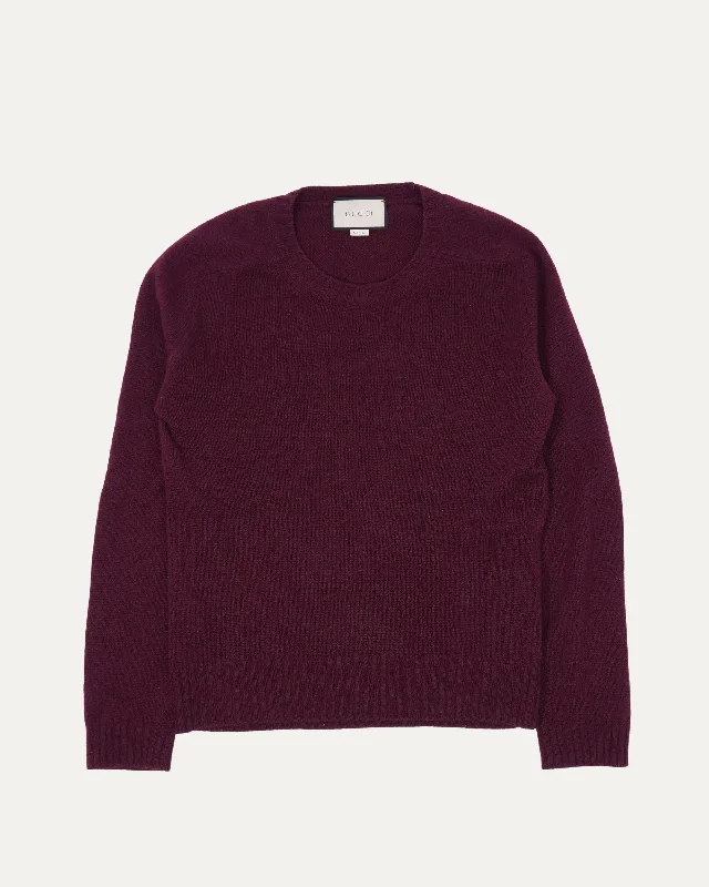 Wool Sweater Cashmere Blend Cotton Blend Poly Blend