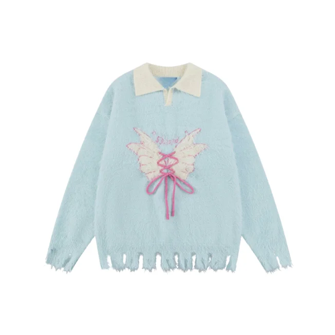 NB Butterfly Pattern Sweater Stylish Fashionable Trendy