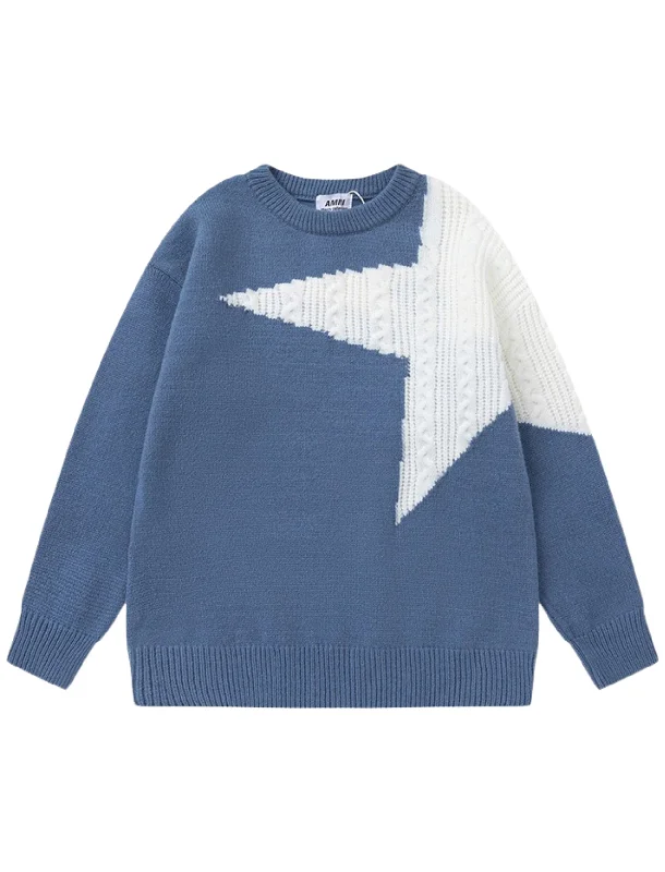 NB Sidestar Sweater Solid Color Striped Floral Print