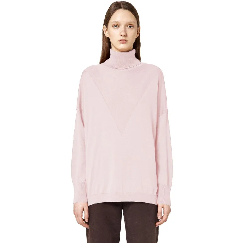 Pink Silk Sweater Lace Blend Ribbed Blend Corduroy Blend