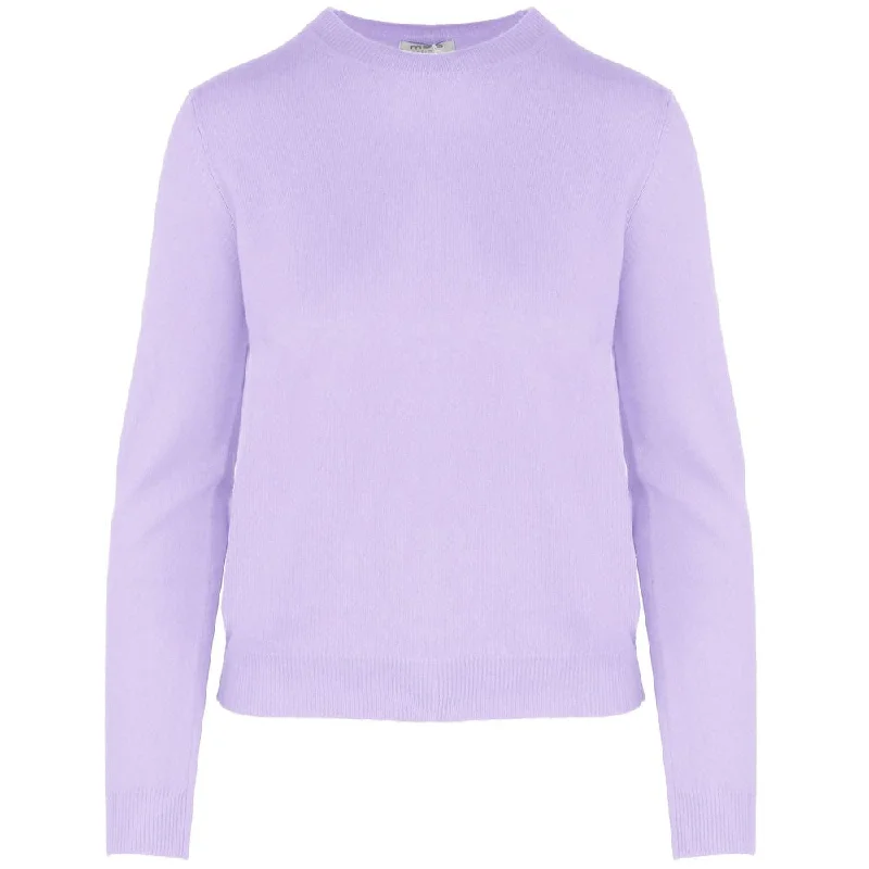 Purple Cashmere Sweater Anti-Pilling Anti-Shrink Durable