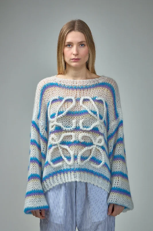 Anagram Sweater in Mohair Neon Metallic Matte
