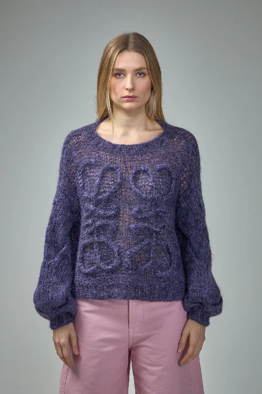 Anagram Sweater in Mohair Modern Contemporary Chic