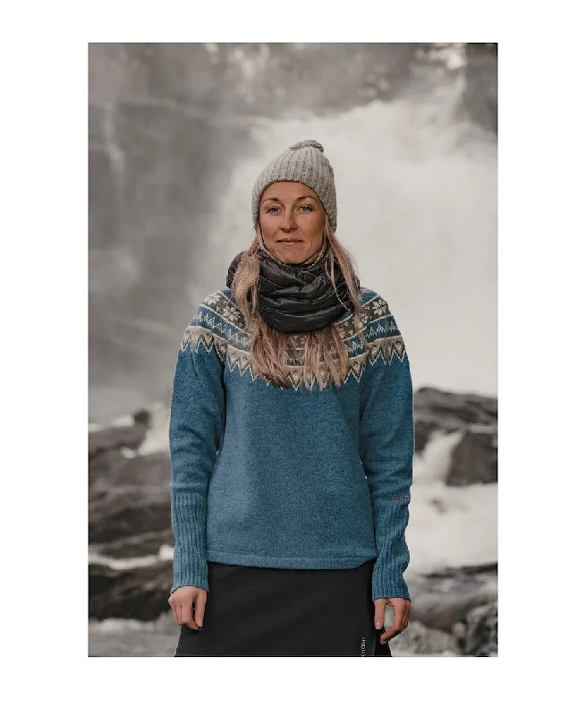 Scandinavian Sweater Women Lace Blend Ribbed Blend Corduroy Blend